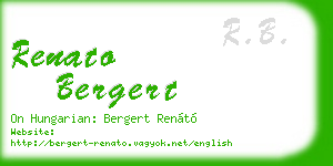 renato bergert business card